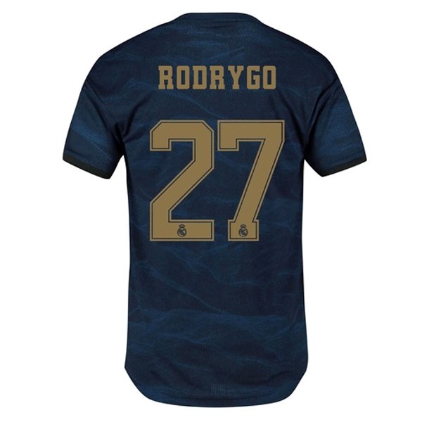 Camiseta Real Madrid NO.27 Rodrygo Segunda equipo 2019-20 Azul